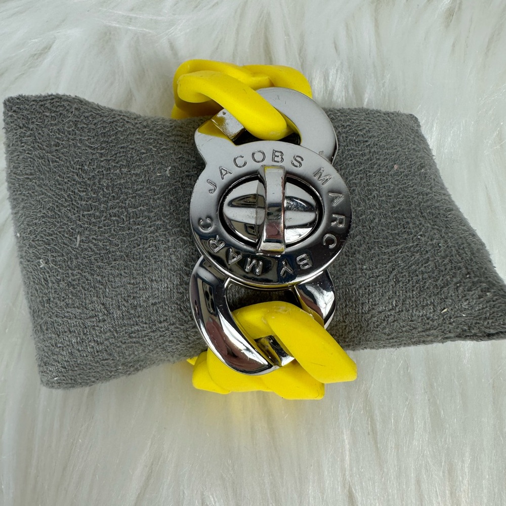 Marc Jacobs Yellow and Silver Bracelet